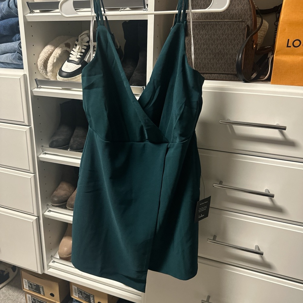 Green bodycon mini dress